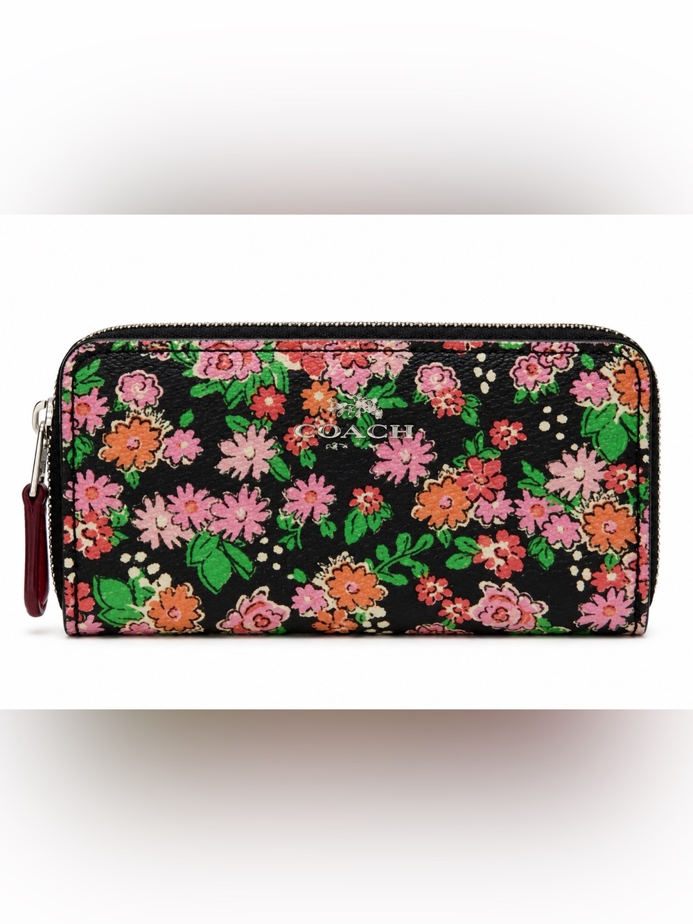Coach Accordion Zip Wallet in Posey Cluster Floral